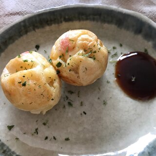 枝豆とイカ天のたこ焼き